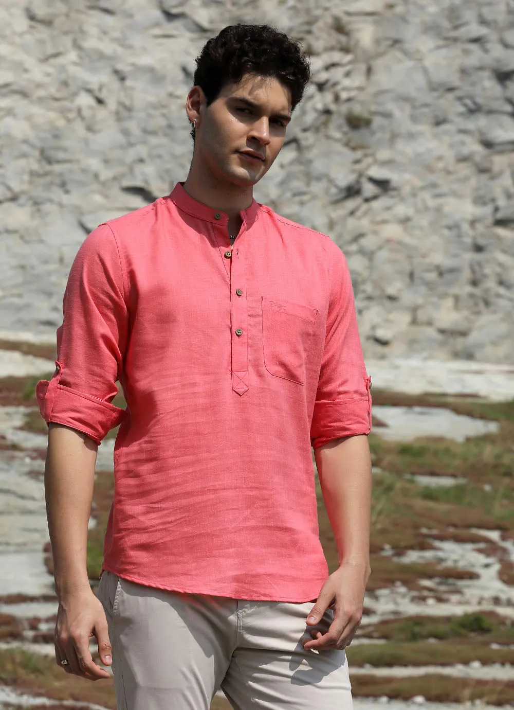 Silvassa Coral Kurta