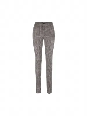 Slim-fit Prince of Wales Trousers