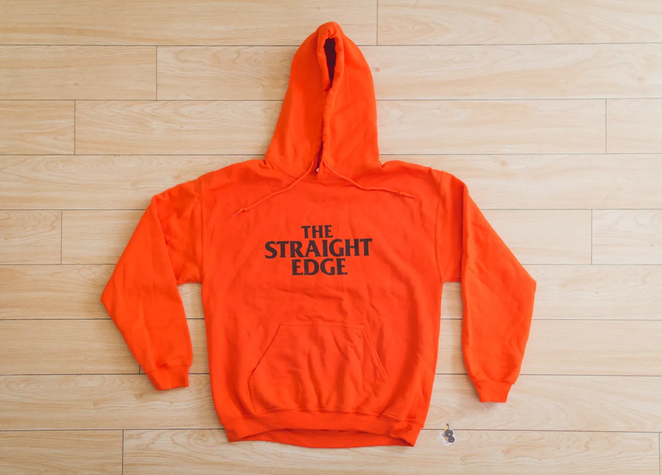 The Straight Edge Hoodie in Orange