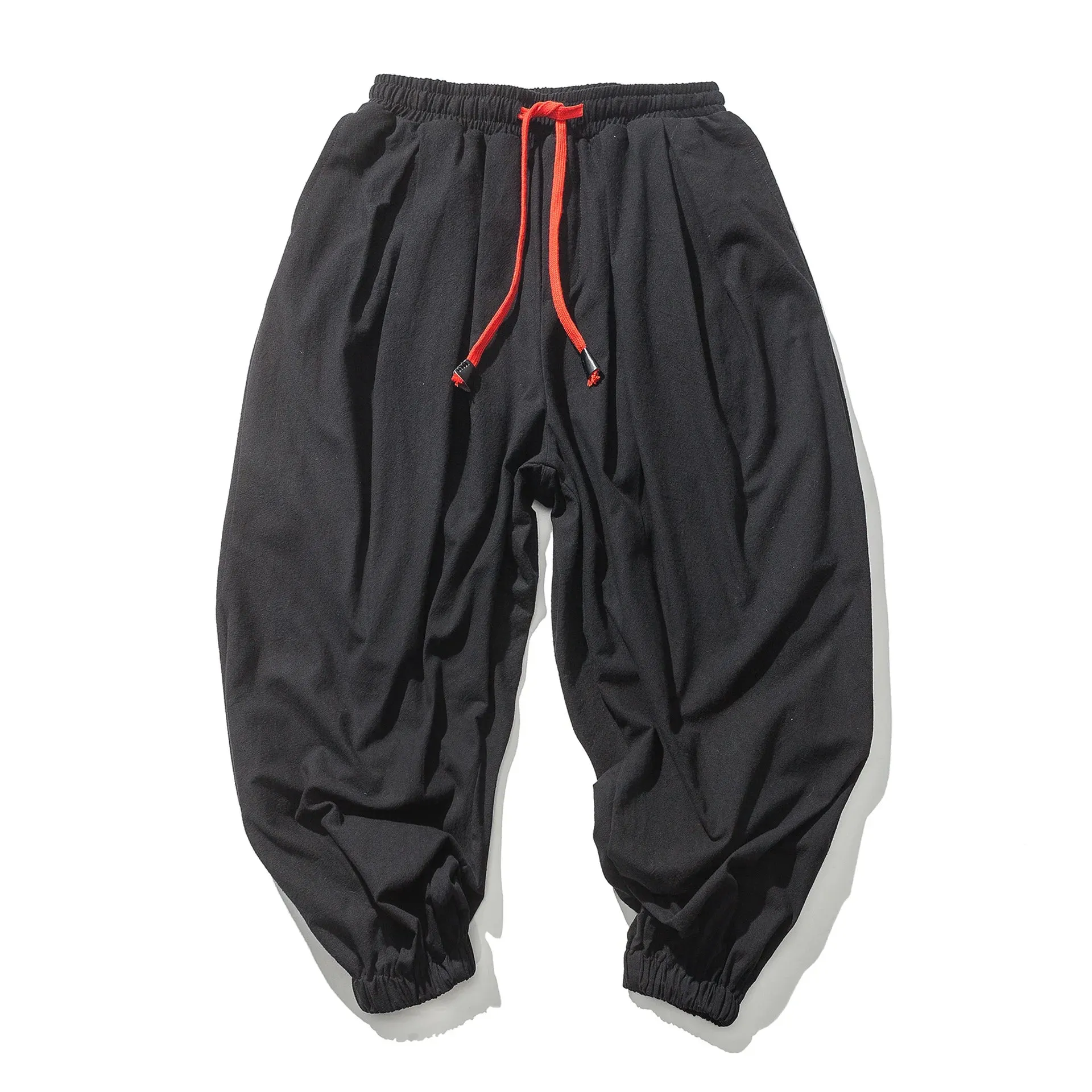 Urban Drifter Tech Harem Pants- Oversize Loose Harem Pants  Linen Sweatpants High