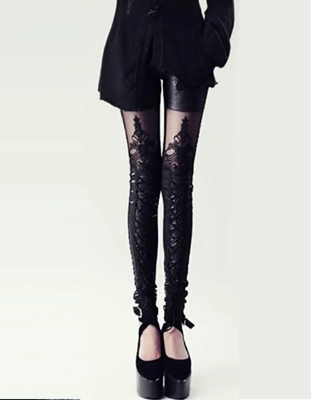 'Victoria' Mesh Patern Leggings