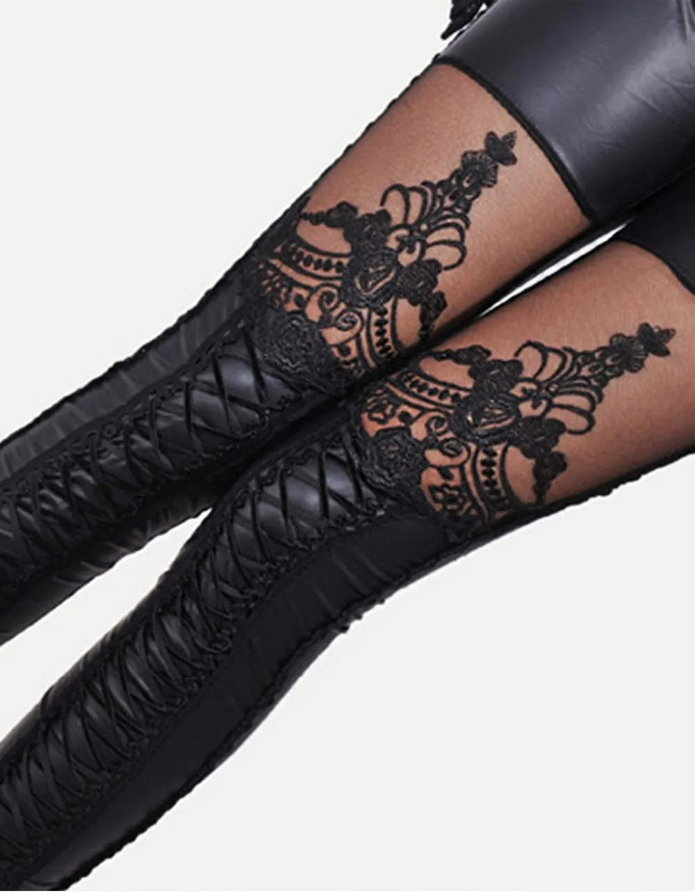 'Victoria' Mesh Patern Leggings