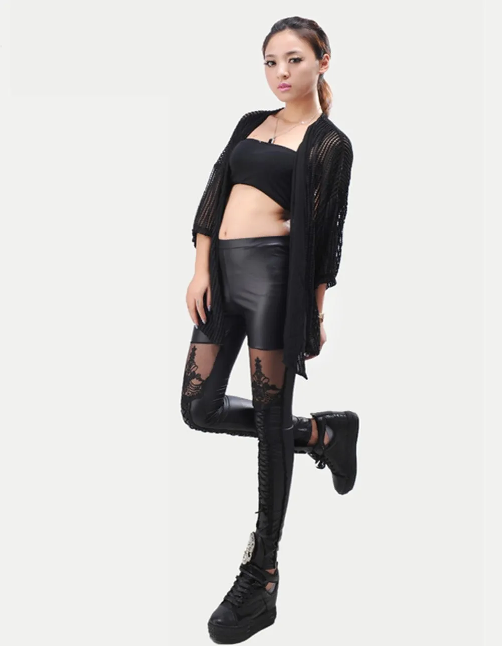 'Victoria' Mesh Patern Leggings