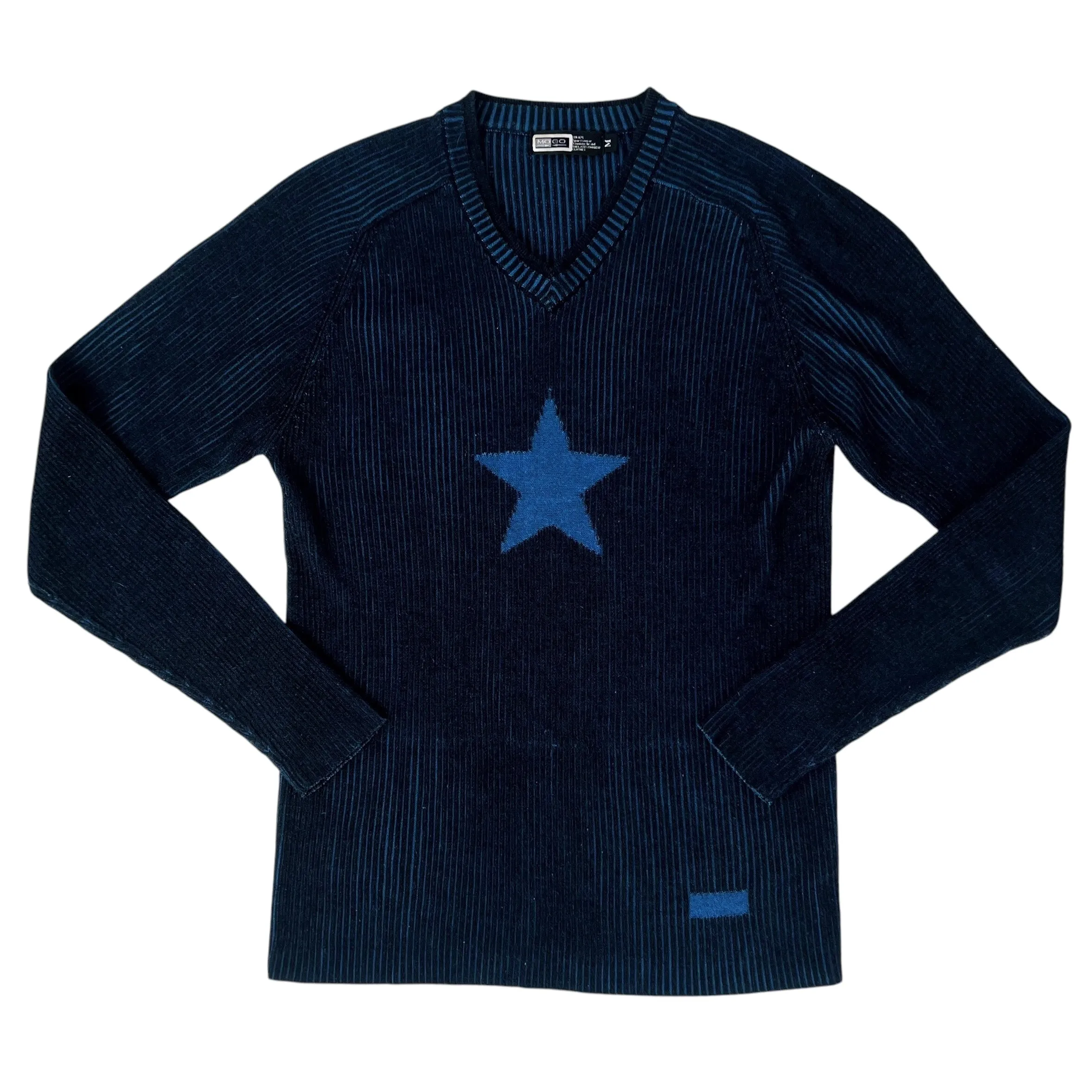Vintage Ribbed Star Sweater (M)